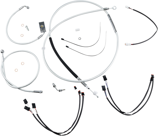 Kit de instalación de manillar de diseñador Sterling Chromite II® - Kit de instalación de manillar de diseñador Sterling Chromite II® - 12"-14" - Softail '18-'24