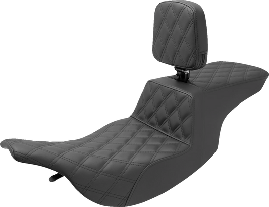 Asiento elevado Tour - Asiento elevado Tour - Respaldo del conductor - Costura de celosía completa - FL '97-'07
