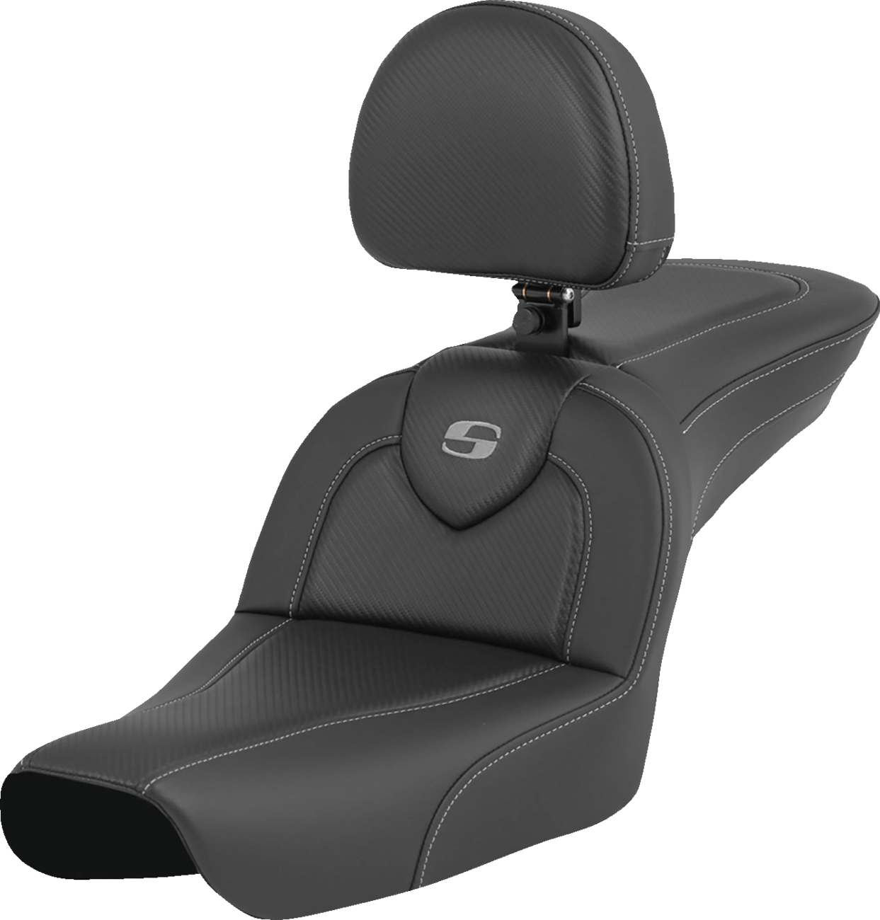 Asiento RoadSofa™ - RoadSofa™ - Fibra de carbono - con respaldo para el conductor - FXDWG '04-'05