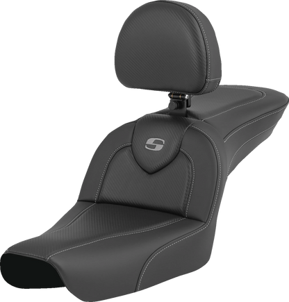 Asiento RoadSofa™ - RoadSofa™ - Fibra de carbono - con respaldo para el conductor - FXDWG '04-'05