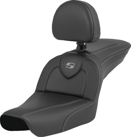 Asiento RoadSofa™ - RoadSofa™ - Fibra de carbono - con respaldo para el conductor - FXDWG '04-'05