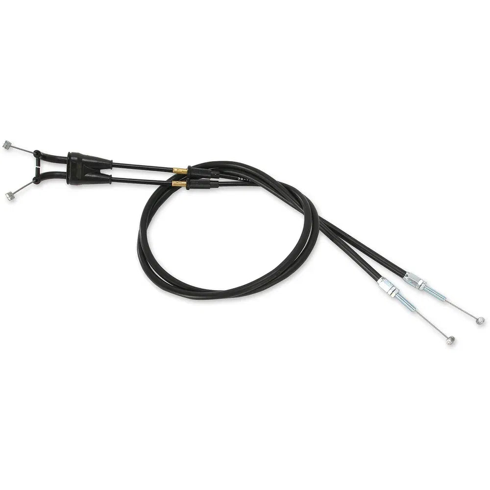 Cable del acelerador de vinilo negro.