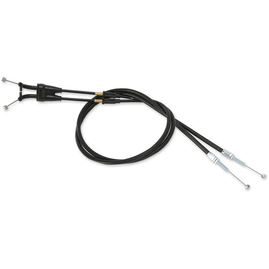 Cable del acelerador de vinilo negro.