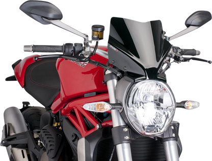 Parabrisas de Nueva Generación - Parabrisas de Nueva Generación - 10-5/8" - Negro - Monster 1200
