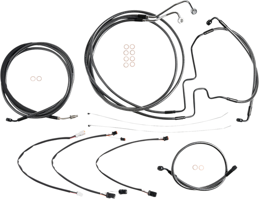 Kit de instalación de manillar de diseñador KARBONFIBR - Kit de instalación de manillar de diseñador KARBONFIBR - 12"-14" - FLH '17-'20