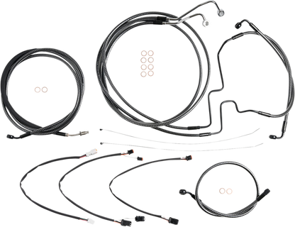 Kit de instalación de manillar de diseñador KARBONFIBR - Kit de instalación de manillar de diseñador KARBONFIBR - 12"-14" - FLH '17-'20