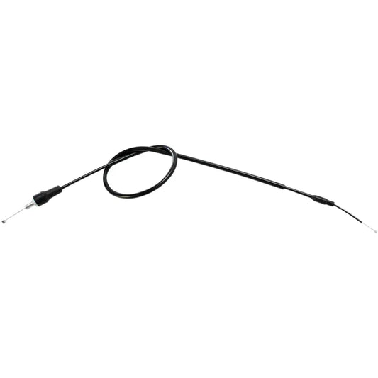 Cable del acelerador de vinilo negro.