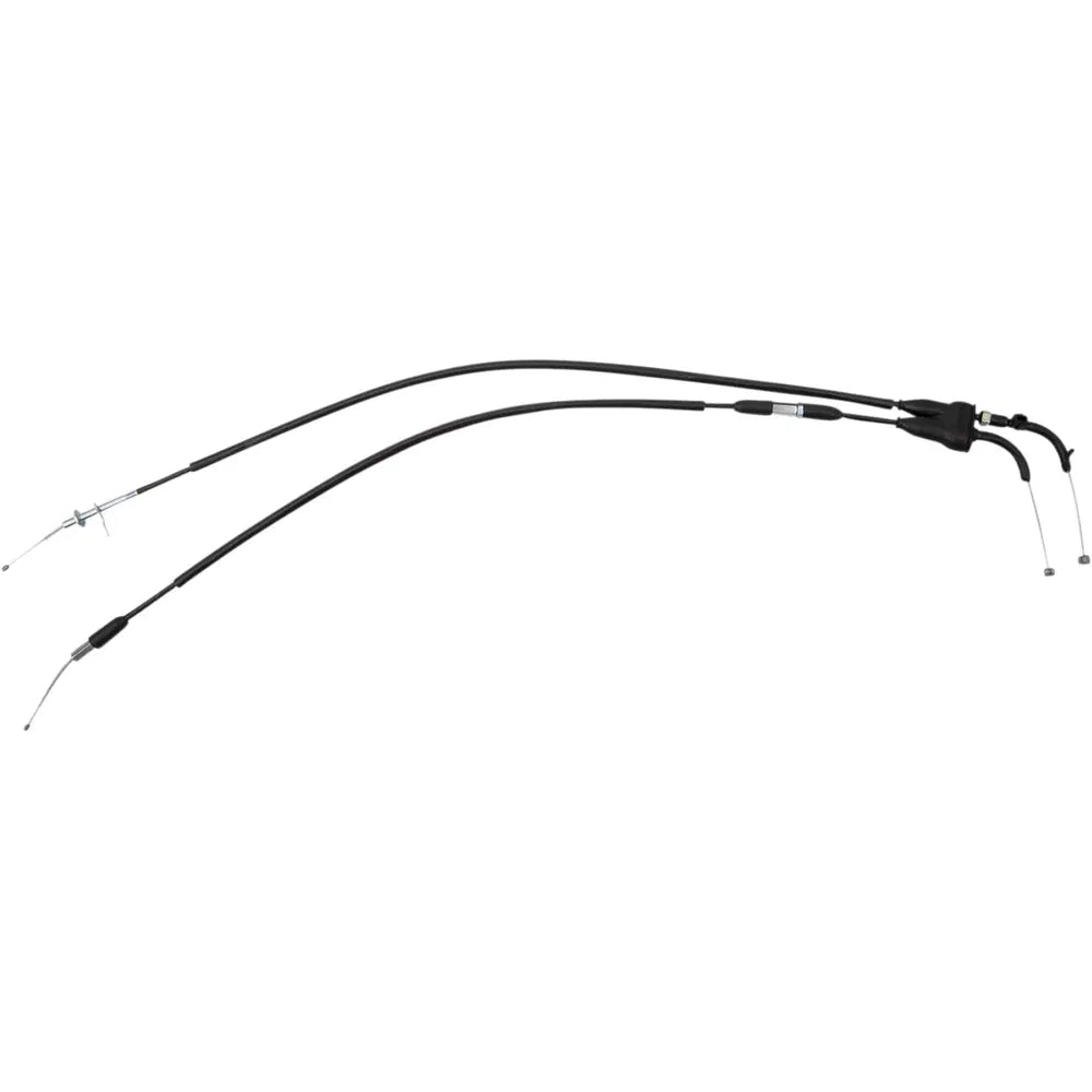 Cable del acelerador de vinilo negro.