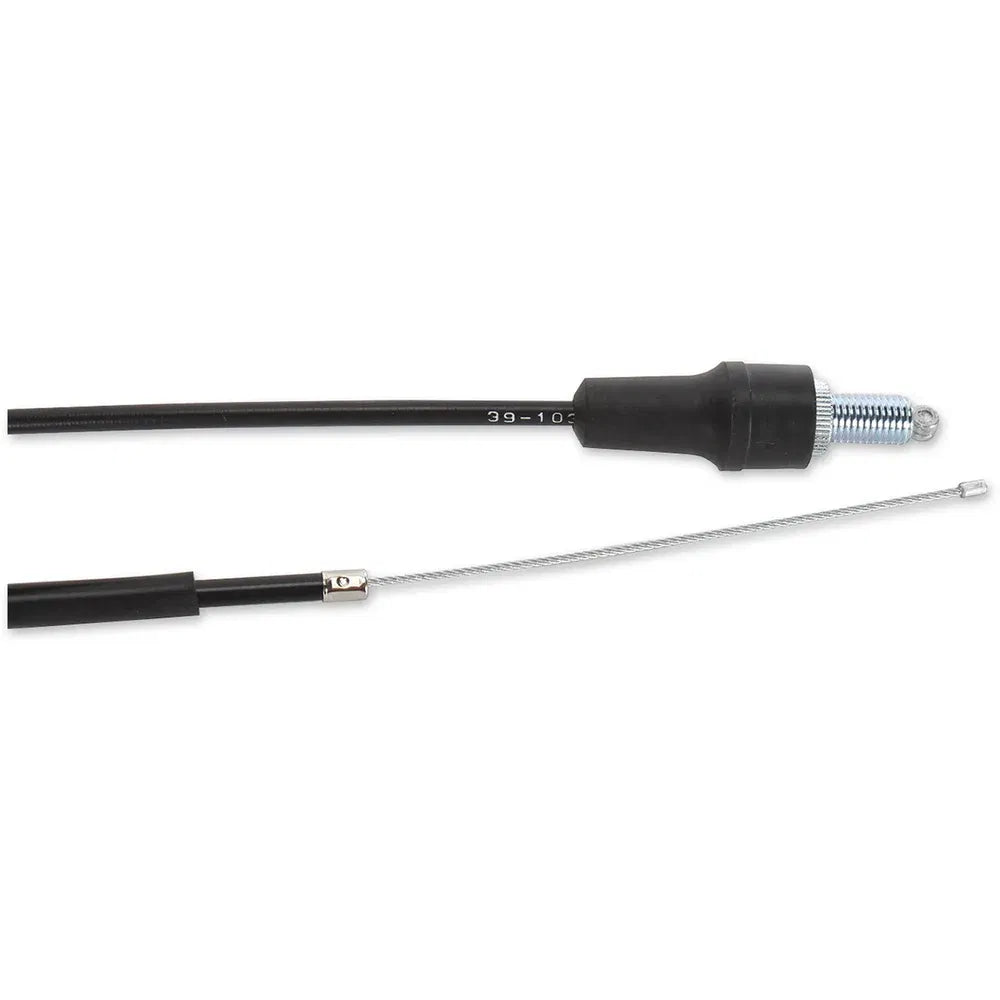 Cable del acelerador de vinilo negro.