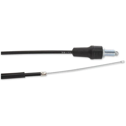 Cable del acelerador de vinilo negro.