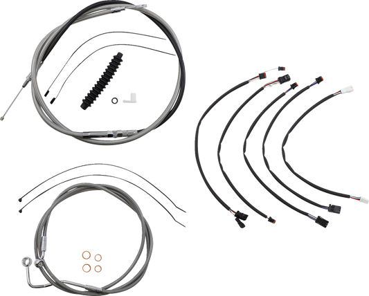 Kit de instalación de manillar XR - Kit de instalación de manillar XR - Colgadores Ape de 15"-17" - FLHRXS '21-'24 - Acero inoxidable/cromo