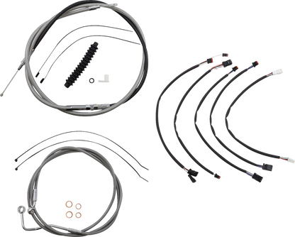 Kit de instalación de manillar XR - Kit de instalación de manillar XR - Colgadores Ape de 15"-17" - FLHRXS '21-'24 - Acero inoxidable/cromo