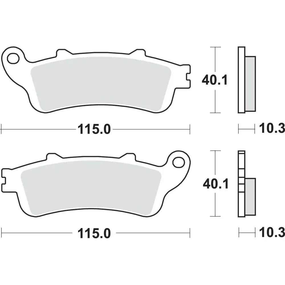 Pastillas de freno traseras sinterizadas ls street excel