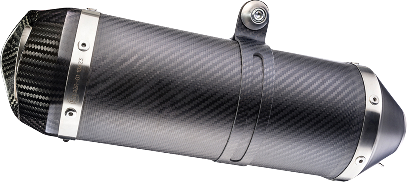 Silenciador universal LV One Evo Slip-On - Silenciador LV One Evo de fibra de carbono de 54x270 mm