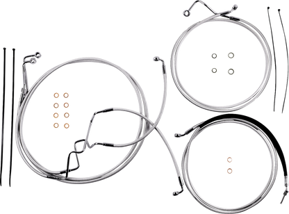 Kit de instalación de manillar de diseñador Sterling Chromite II® - Kit de instalación de manillar de diseñador Sterling Chromite II® - 10" - FLHR '17-'20