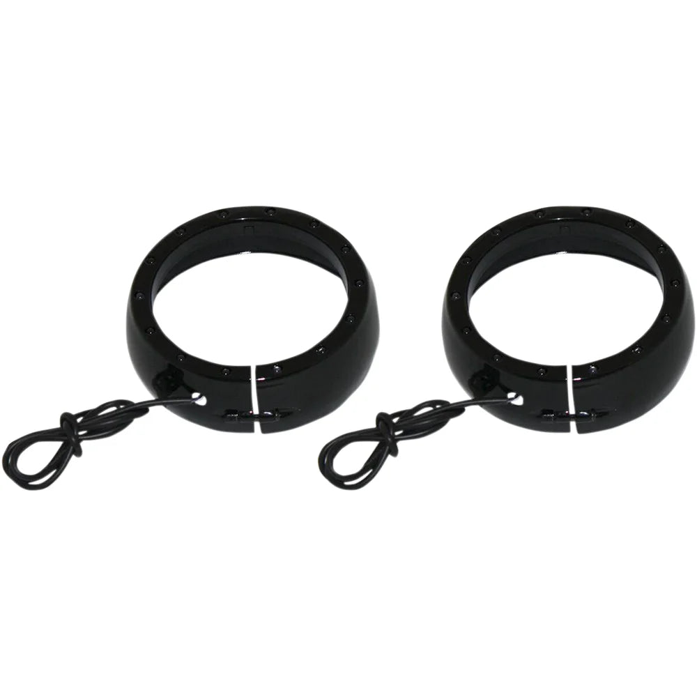 Anillos embellecedores iluminados con lámpara de paso