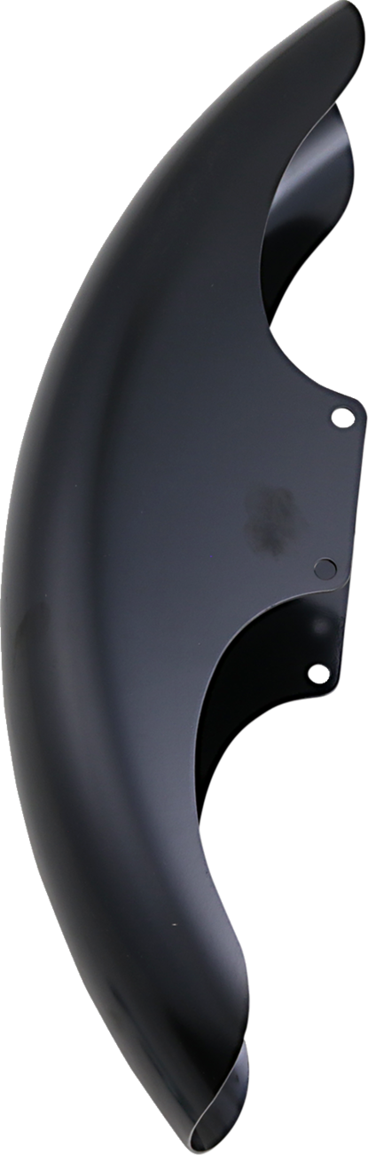 Guardabarros delantero serie Hugger con bloques de montaje para Softail/Dyna - Kit de guardabarros Top Hat - con bloques crudos - Acero - 19"