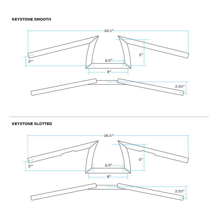 Manillar Biltwell Keystone 1" - cromo