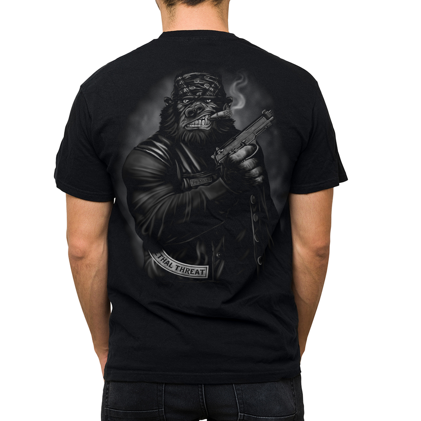 Playera Lethal Threat Pistol Packing Gorilla
