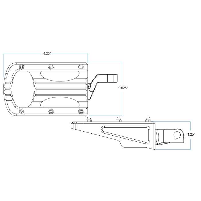 XL Step Footpegs - Black