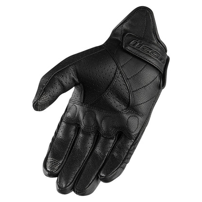 Guantes ICON Perforated Pursuit para mujer - Negro