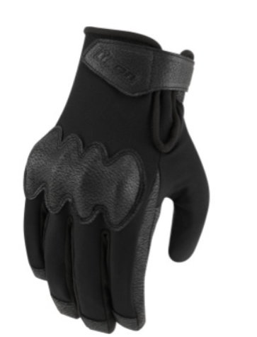Guantes ICON PDX3 CE - Waterproof - Negros