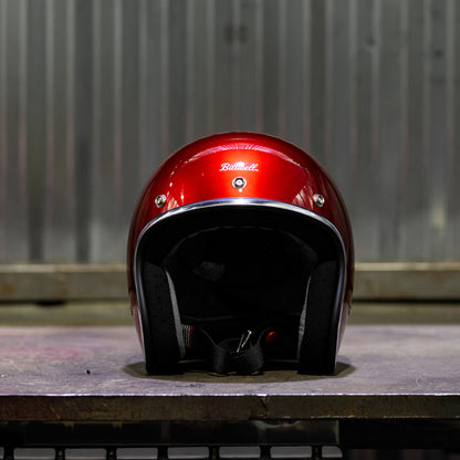 Casco Biltwell Bonanza - rojo cereza metalico