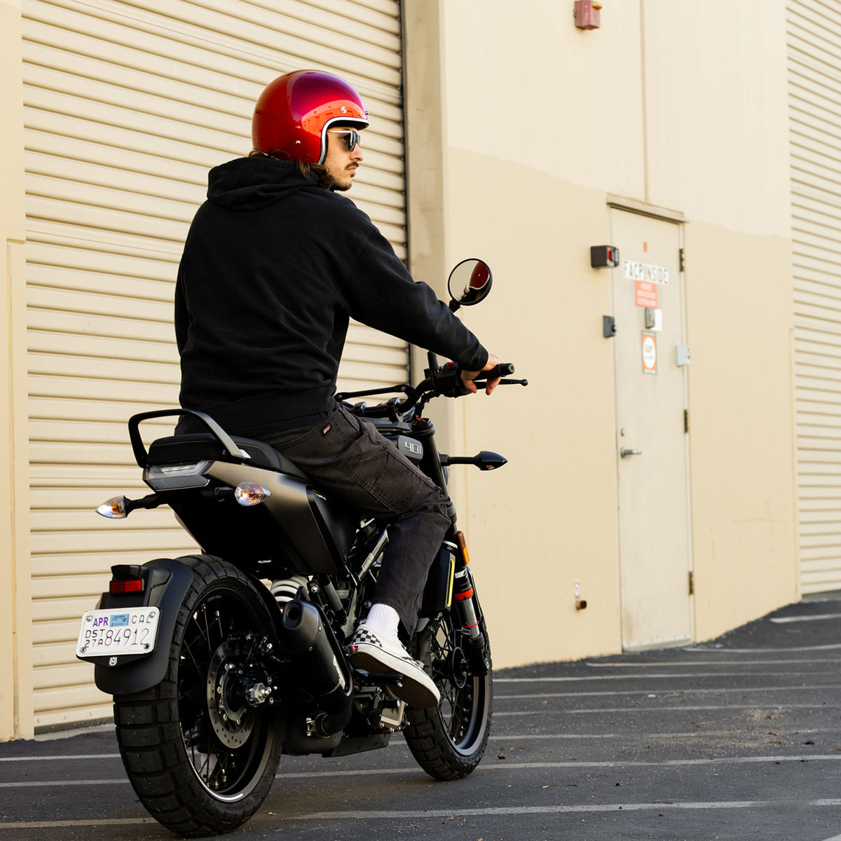 Casco Biltwell Bonanza - rojo cereza metalico