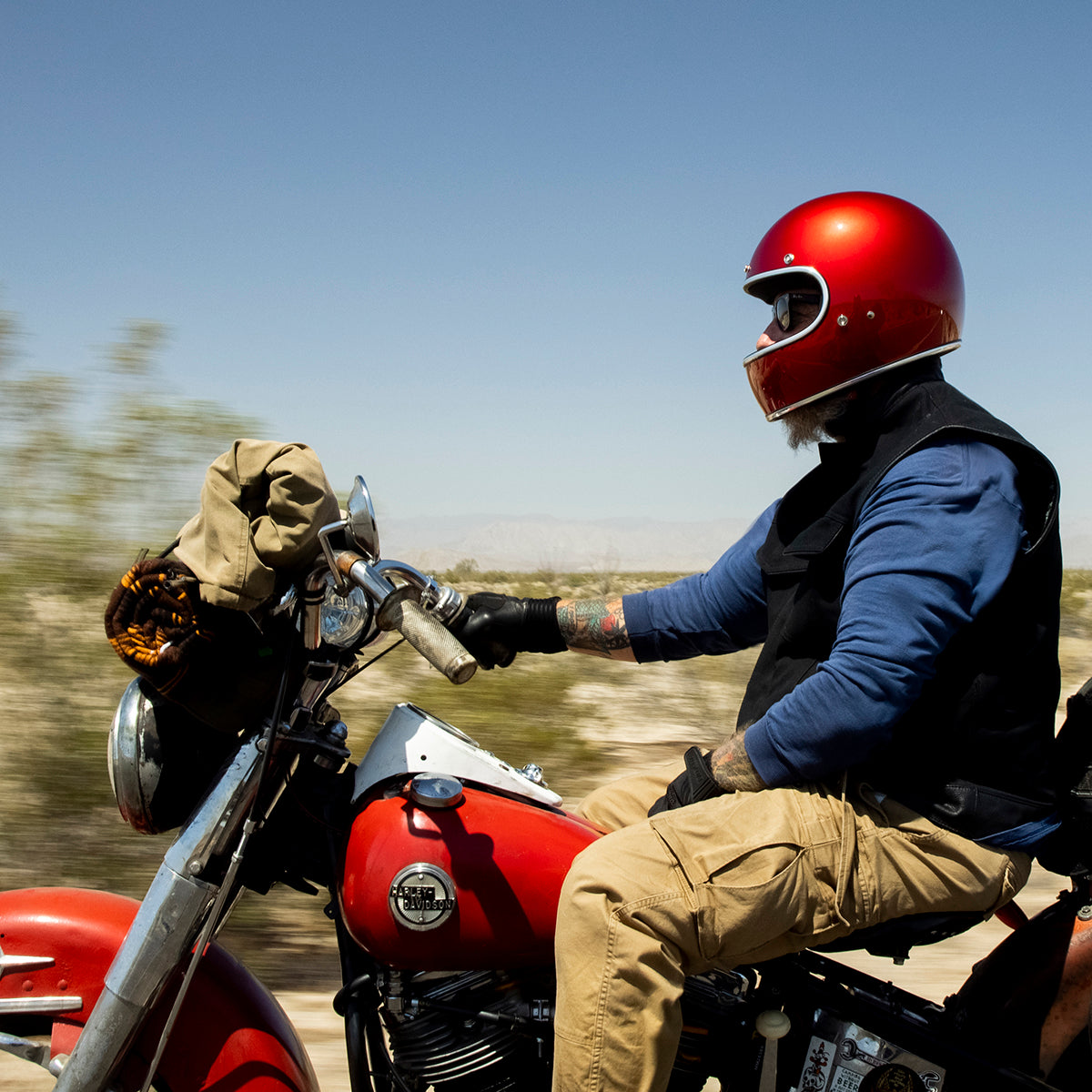 Casco Gringo Rojo Cherry Metalico