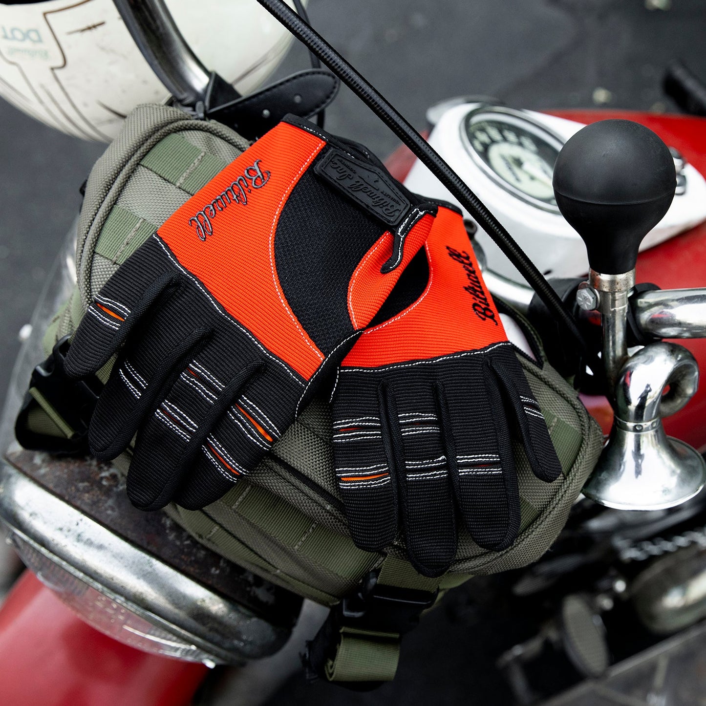 Guantes Biltwell Moto - naranja/negro