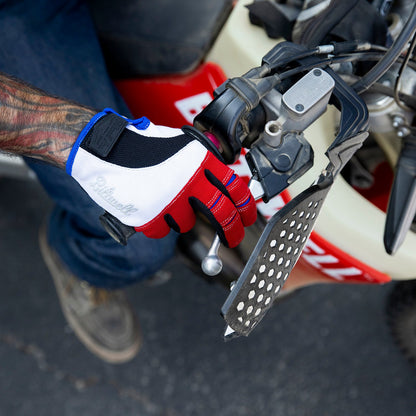 Guantes Biltwell Moto - rojo/blanco/azul