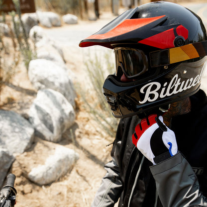 Guantes Biltwell Moto - rojo/blanco/azul