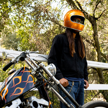 Casco gringo metálico sunburst