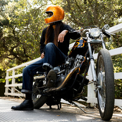 Casco gringo metálico sunburst