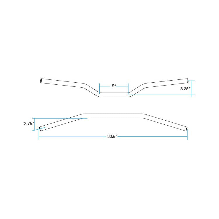 Manillar Biltwell Tracker 7/8" - cromo