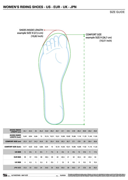 Tenis Stella Stated Podium Alpinestars - Blanco / marrón