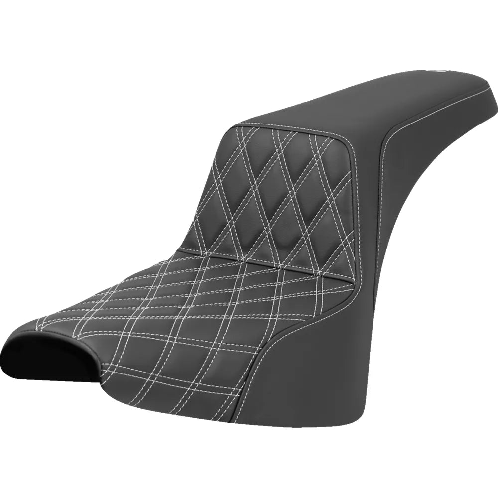 Asiento elevado con costura de celosía - Asiento elevado - Costura de celosía delantera - Costura blanca - FXST/FXBB '18-'25
