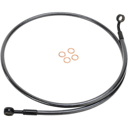 Línea de freno delantero de disco único trenzado E-Z Align - Línea de freno - 180/60° - 44" - Black Pearl
