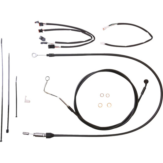 Kit de instalación de manillar XR - Kit de instalación de manillar XR - Perchas para monos de 12"-14" - FLHR '21-'22 - Negro