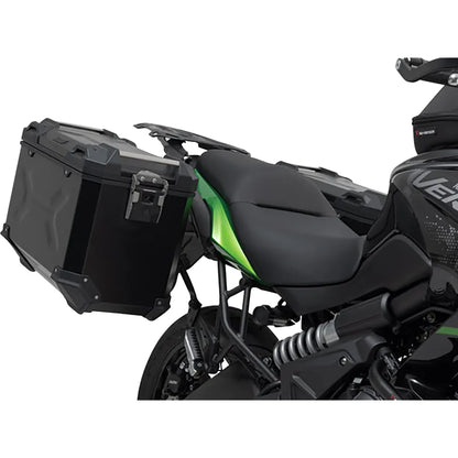 TRAX ADV Aluminum Case System - Black - Kawasaki Versys 650 '14-'24