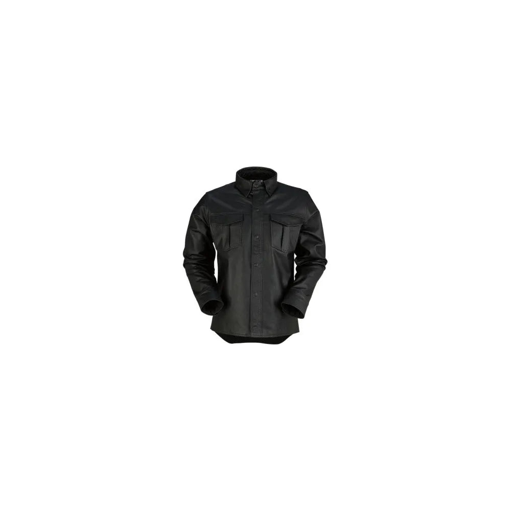 Camisa Z1R de Cuero, Motz - Negra