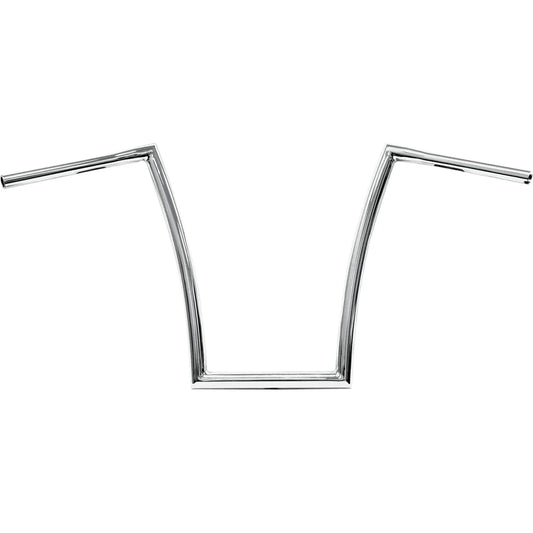 Chrome 1-1/4" Fat Bobber Strip Handlebar With 17" Rise