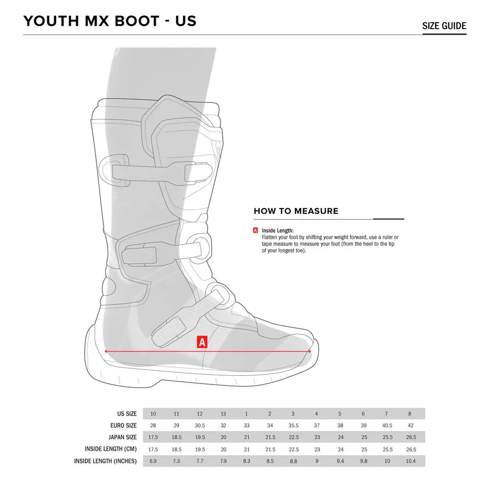 Botas Alpinestars Youth Tech 7S - Blanco/Negro