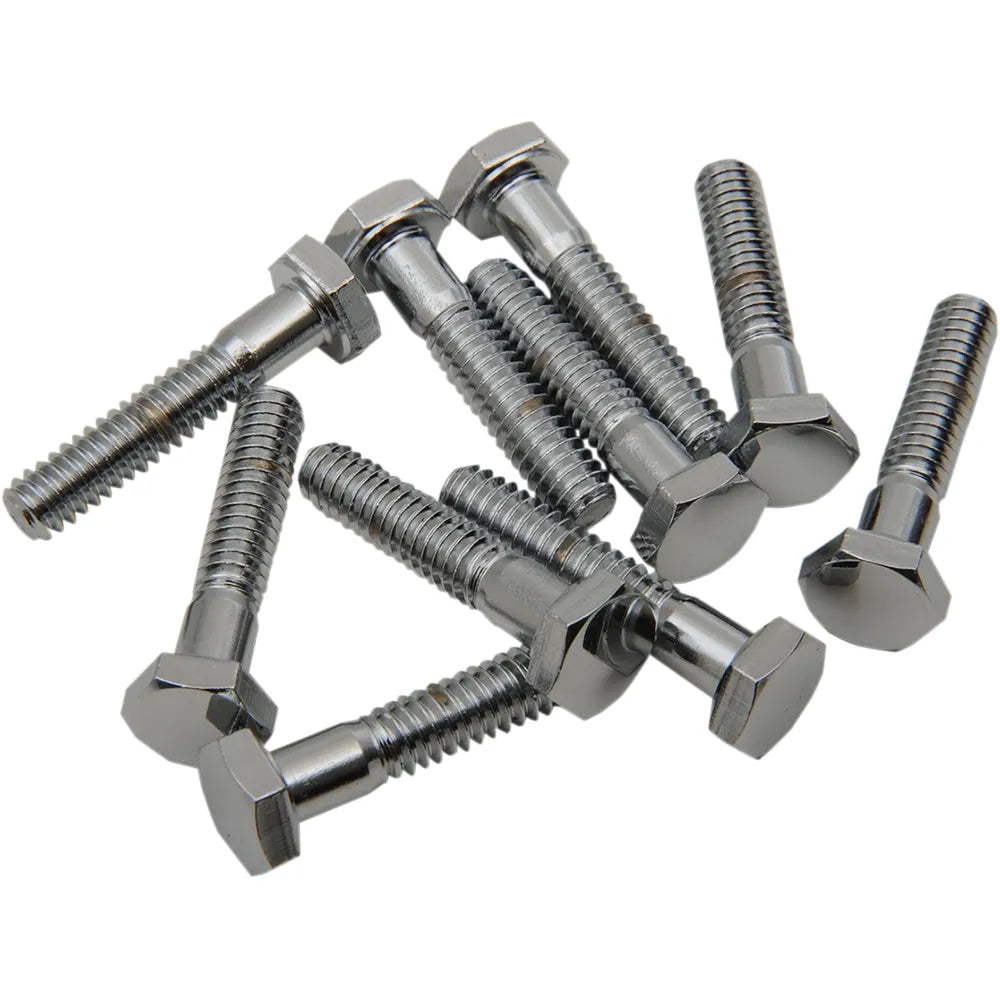 1/4"-20 X 1" Chrome Hex Head