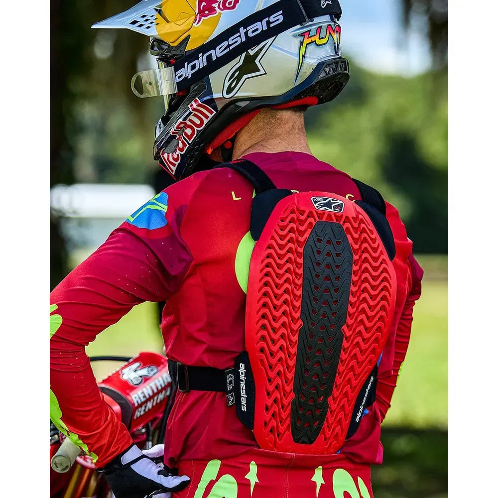 Protector de Pecho Alpinestars A-5 Plasma - Negro/Rojo/Blanco