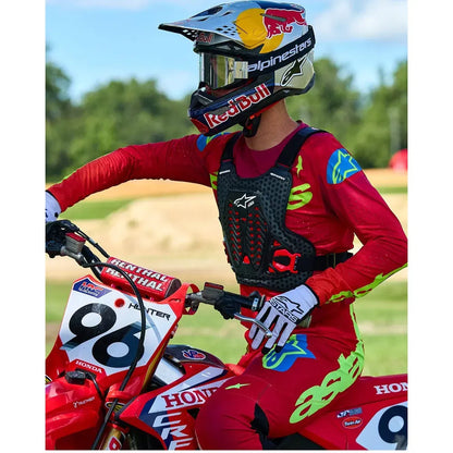 Protector de Pecho Alpinestars A-5 Plasma - Negro/Rojo/Blanco