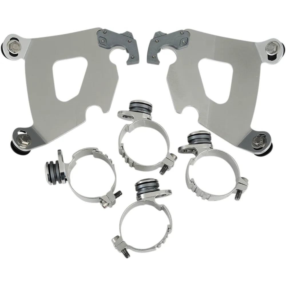 Kit de herrajes Cafe Fairing Trigger-Lock - Kit de montaje Cafe - Pulido - FX