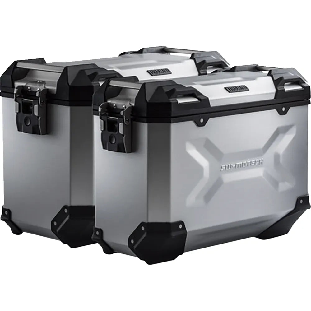 TRAX ADV Aluminum Case System - Silver - BMW F 650/700/800 GS '08-'18