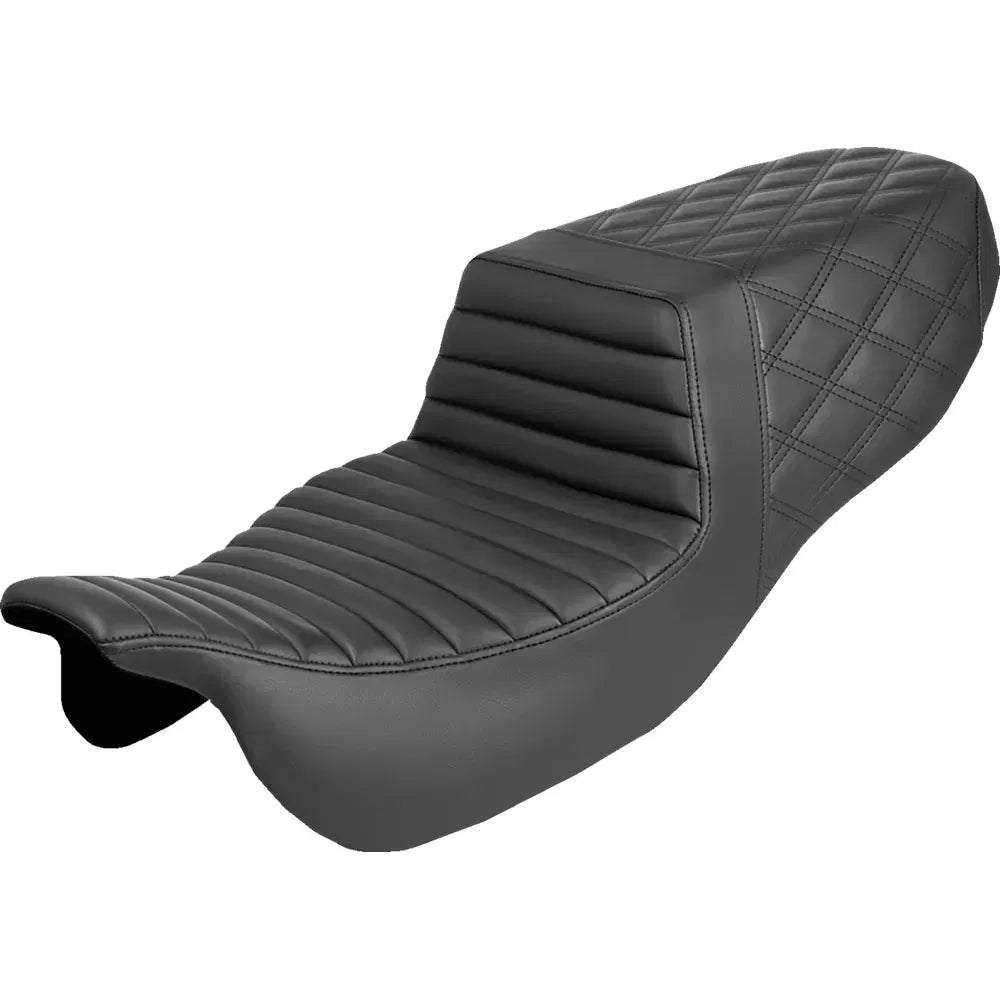 Asiento elevado - Asiento elevado - Tuck-n-Roll delantero/cosido de celosía trasero - FLRT/FLTRT '15-'25