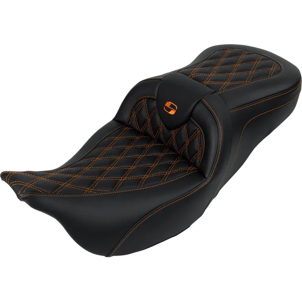 Asiento Roadsofa™ con costura de celosía - Asiento Roadsofa™ - con respaldo - Costura naranja - FL '08-'23